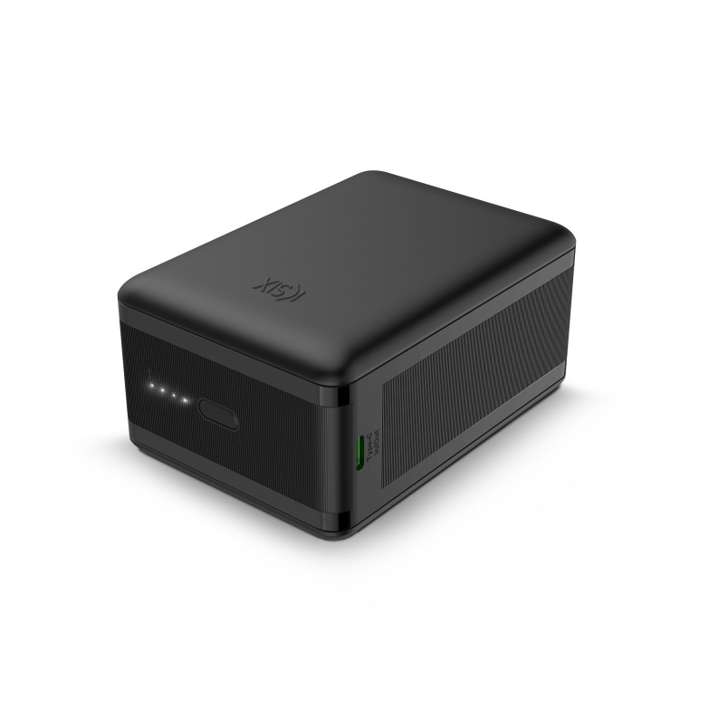 KSIX Nano 30.000 mAh powerbank, For laptops, Pocket size, Power Delivery, 65 W, USB-C cable, Simultaneous charge, Black