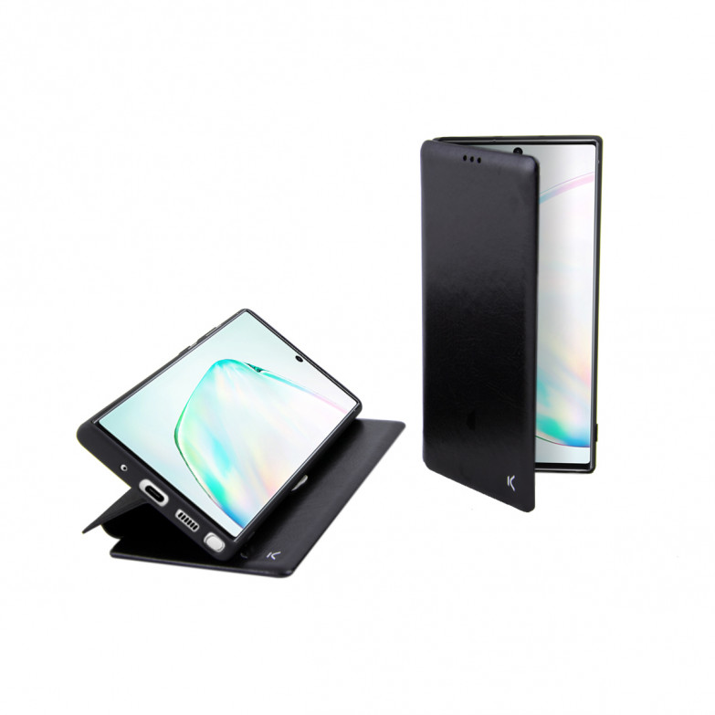 KSIX Lite Folio Case With Standing For Galaxy Note 10 Black