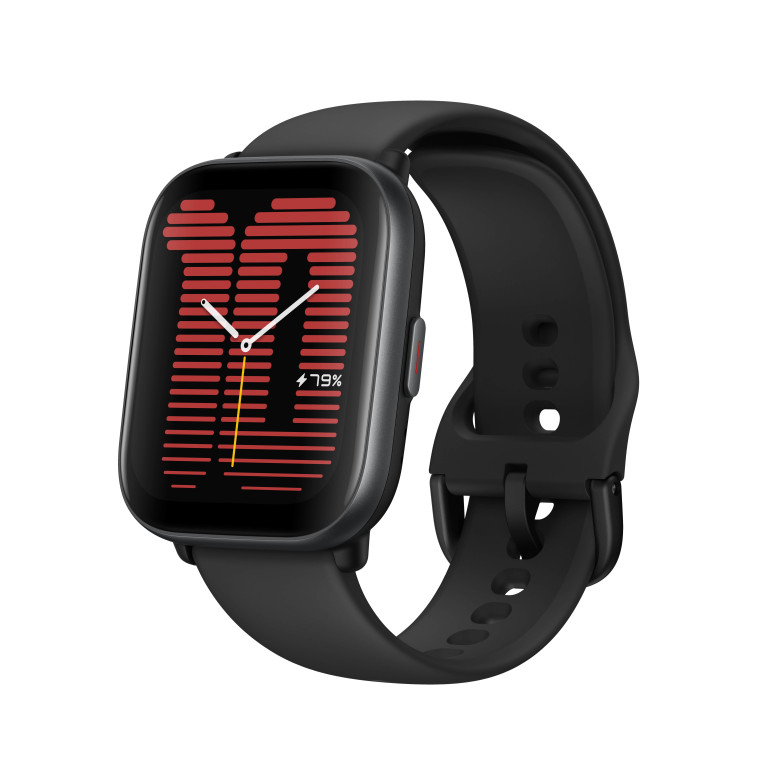 Amazfit Active Smartwatch, HD AMOLED 1.75’ Display, 14 Day Standby, GPS, Calling, AI Sport Modes, Health Monitoring, Black