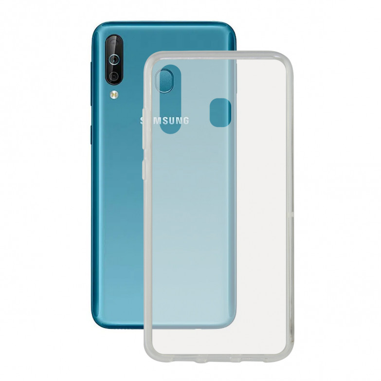 Funda para Samsung Galaxy A40S, Flexible, Transparente