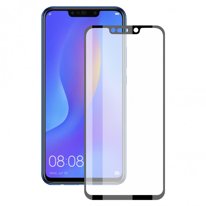 KSIX Curved Extreme 3d Protector Tempered Glass 9h With Edge For Huawei Mate 20 Pro Black (1 Unit)