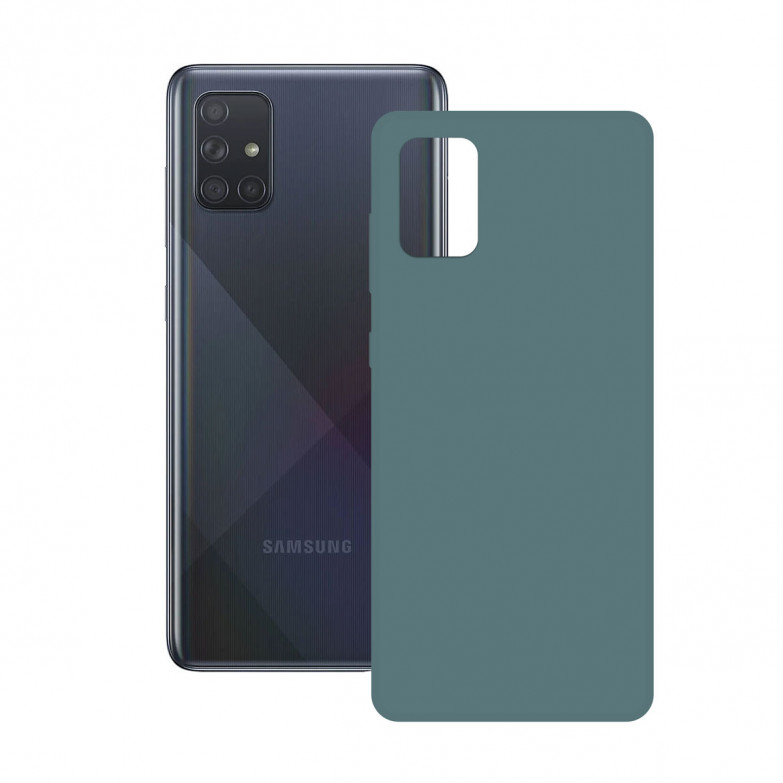 Silk Case For Galaxy A51 Green