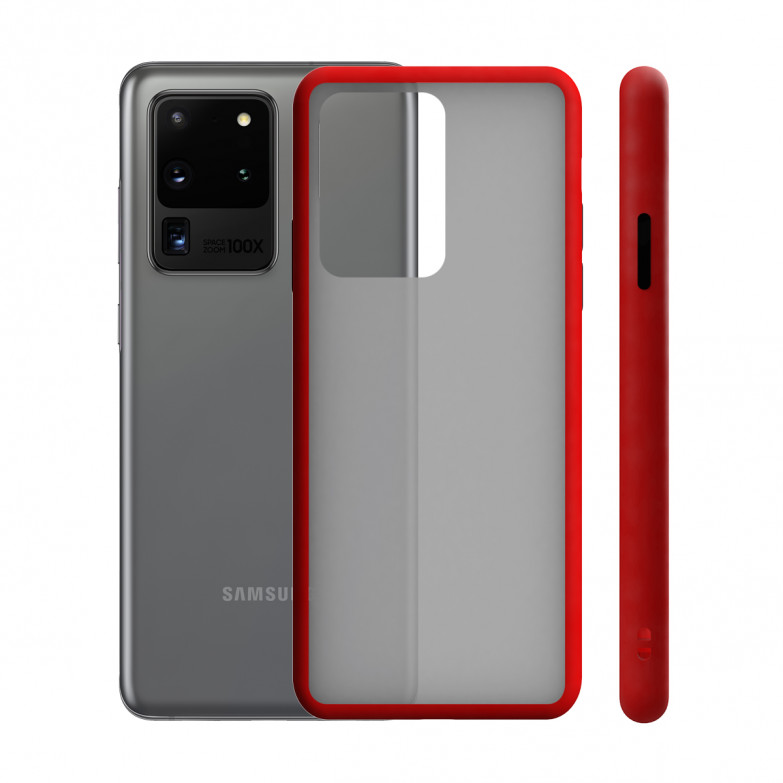 KSIX Duo Soft Cover For Galaxy S20 Ultra  Red