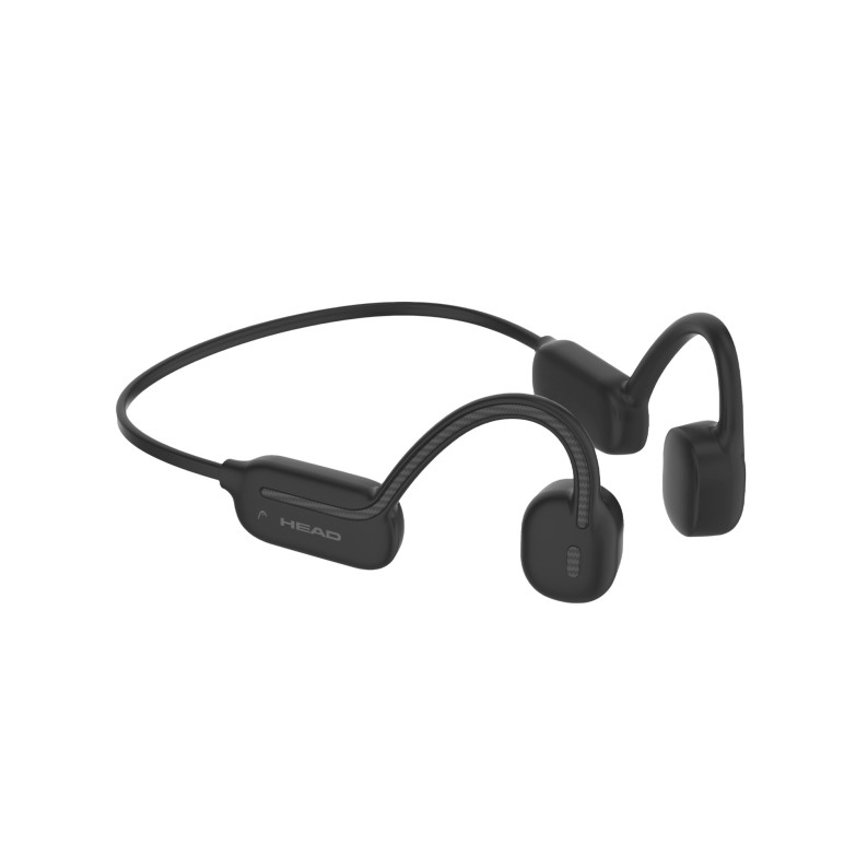 Auriculares inalámbricos waterproof HEAD, Conducción ósea, Auto. 11 h, Asistentes de voz, 32 GB, IPX8, Negro