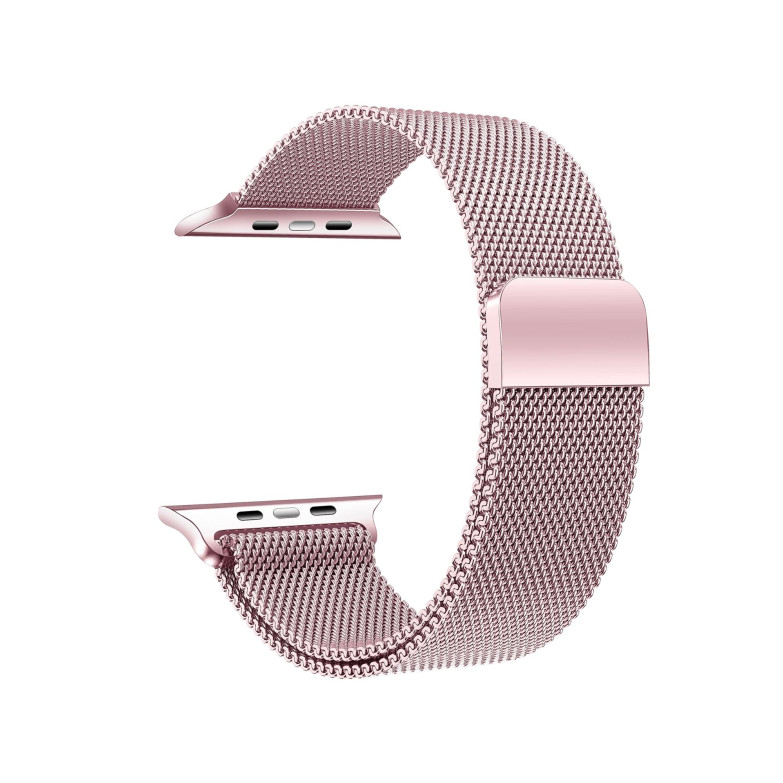 Correa intercambiable KSIX Metal, compatible con Series Urban y Apple Watch 42/44/45/49mm, Rosa