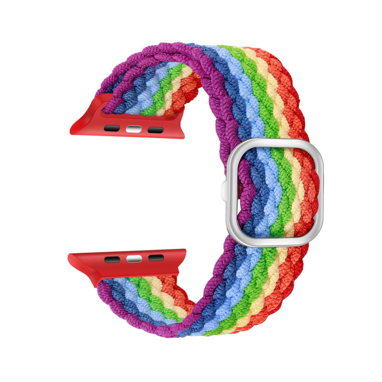 Correa intercambiable KSIX Love, compatible con Series Urban y Apple Watch 42/44/45/49mm, Arco iris