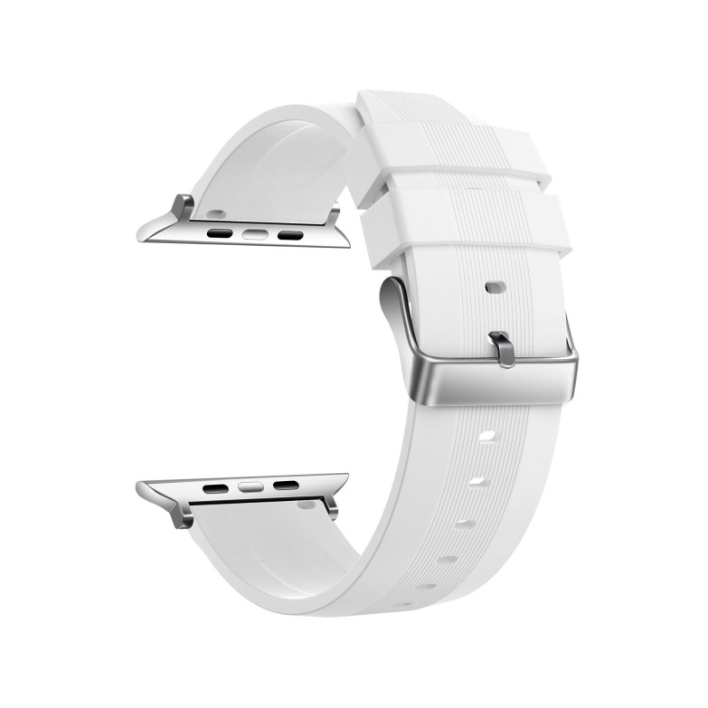 Correa intercambiable KSIX Buckle, compatible con Series Urban y Apple Watch 42/44/45/49mm, Blanco