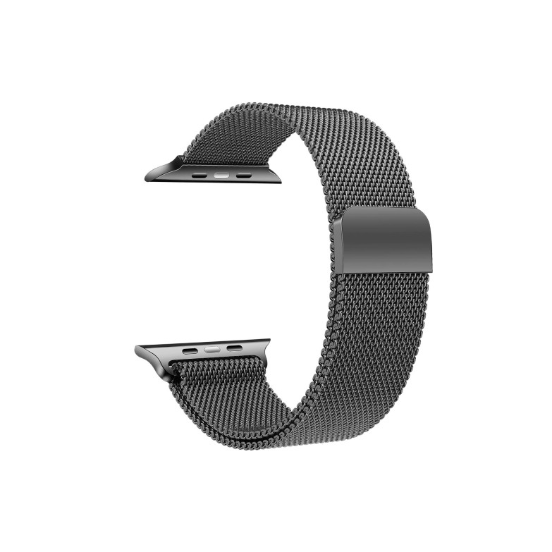 Correa intercambiable KSIX Metal, compatible con Series Urban mini y Apple Watch 38/40/41mm, Negro