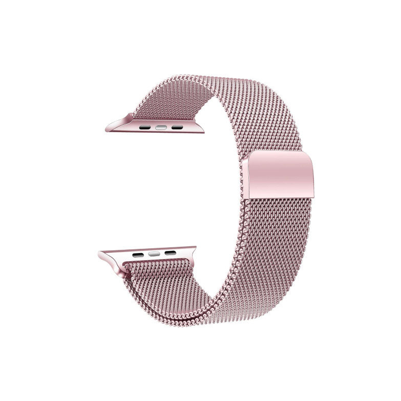 Correa intercambiable KSIX Metal, compatible con Series Urban mini y Apple Watch 38/40/41mm, Rosa