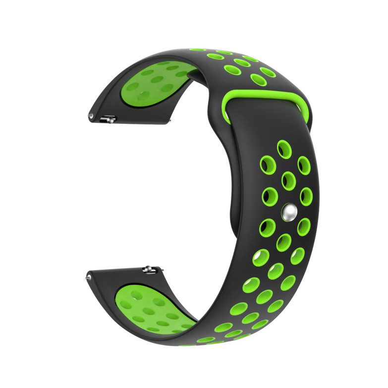 Interchangeable strap KSIX Sport, universal 22mm compatibility, Green