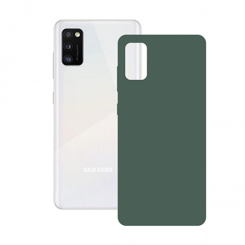 Silk Case For Galaxy A41 Green