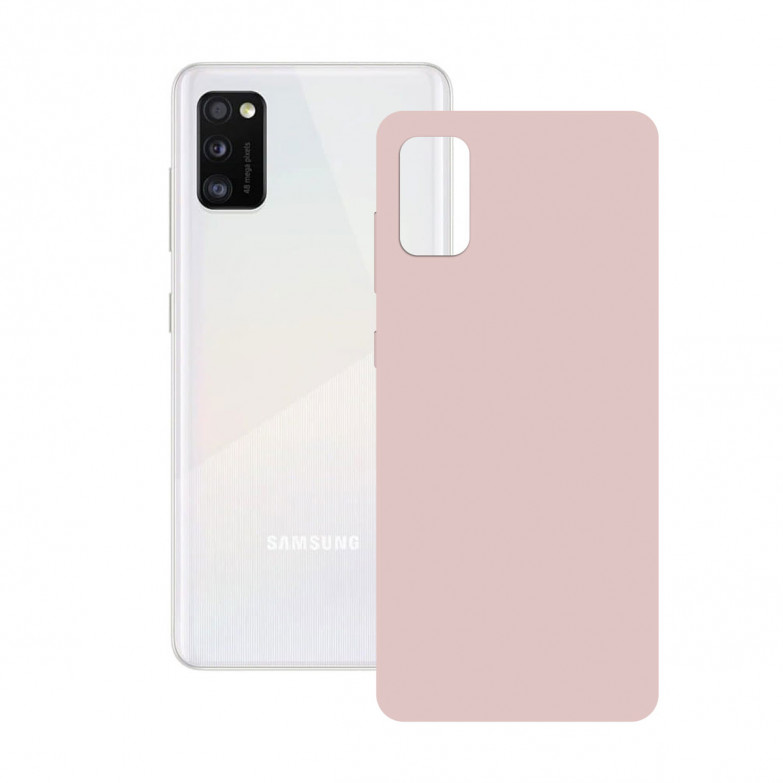 Silk Case For Galaxy A41 Pink