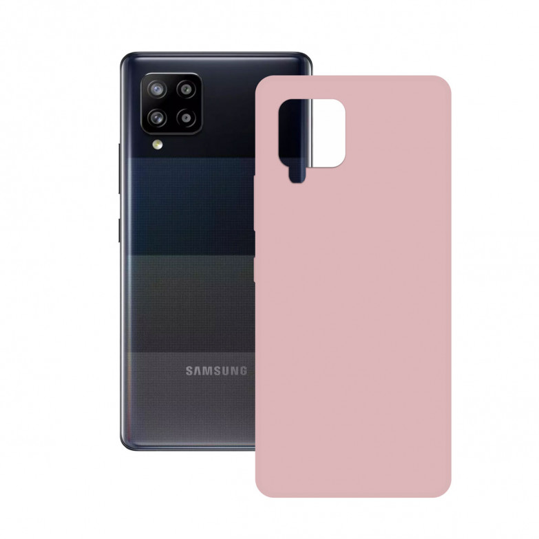 Silk Case For Galaxy A42 KSIX Pink