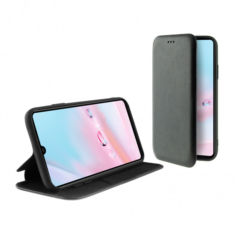 Funda con tapa para Huawei P Smart 2019, Rígida, Negro