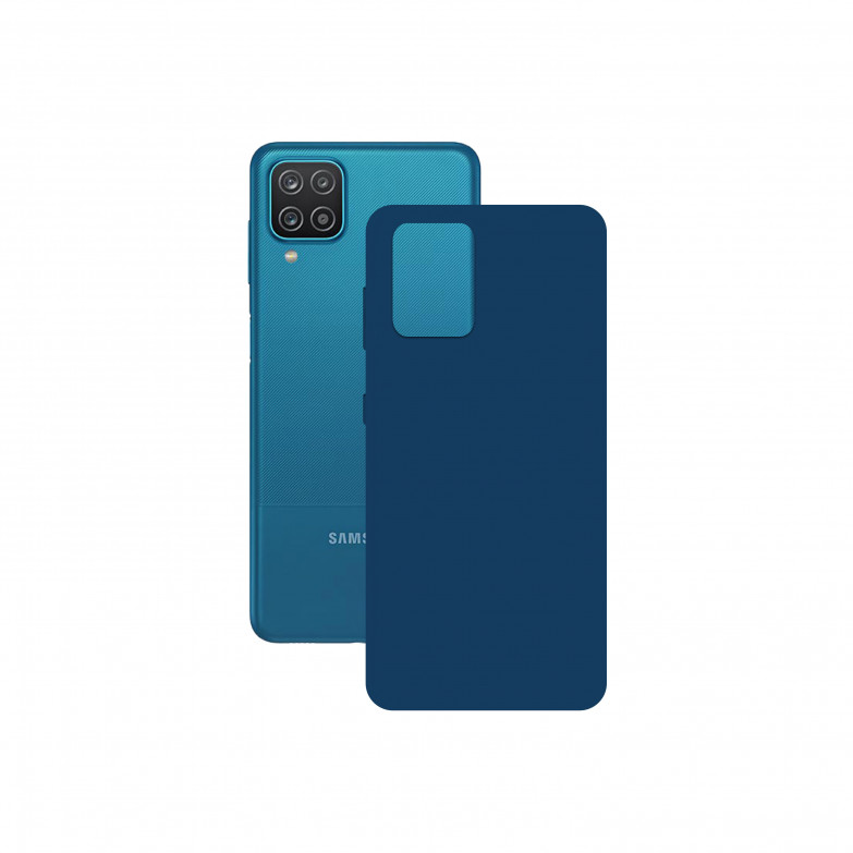 Silk Case For Galaxy A12 KSIX Blue